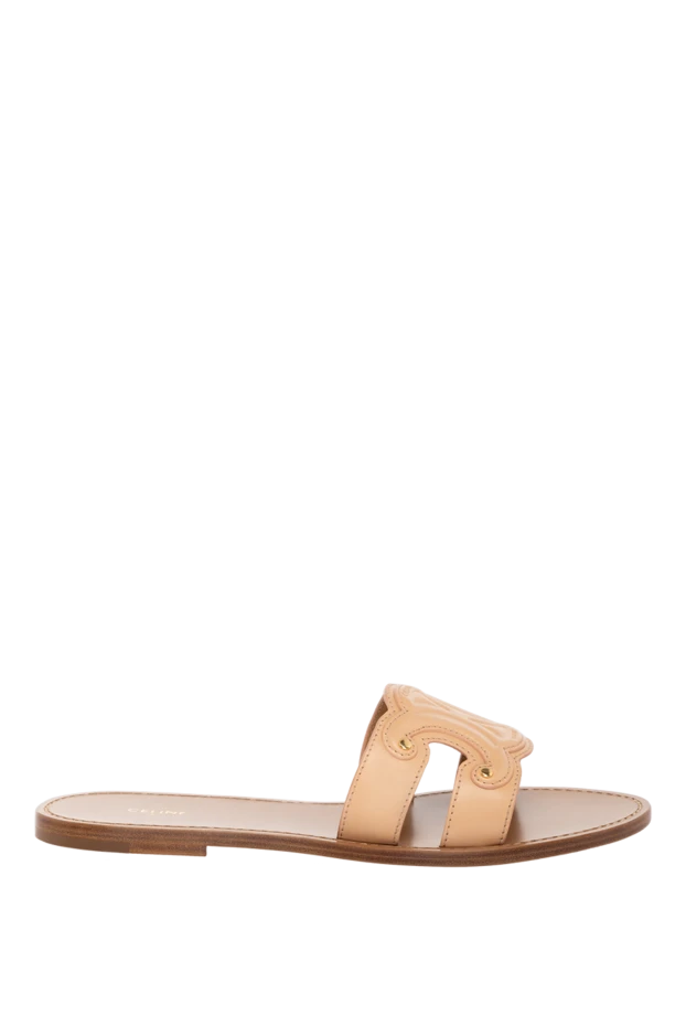 Celine woman beige women's slippers made of genuine leather buy with prices and photos 179151 - photo 1