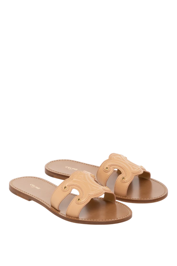 Celine woman beige women's slippers made of genuine leather buy with prices and photos 179151 - photo 2