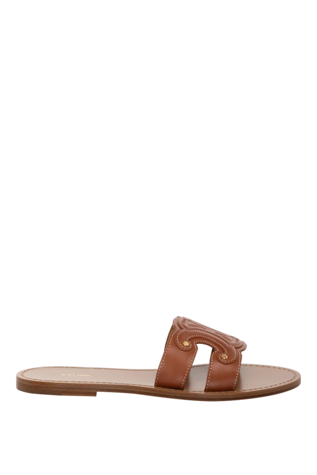 Celine woman brown women's slippers made of genuine leather buy with prices and photos 179152 - photo 1