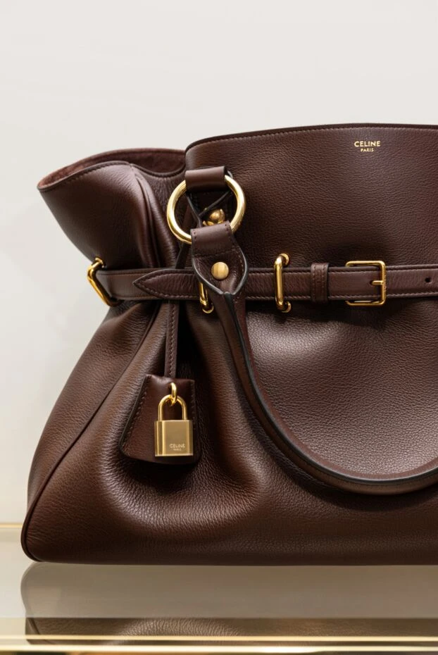 Celine women's bag brown from calfskin 179163 - photo 2