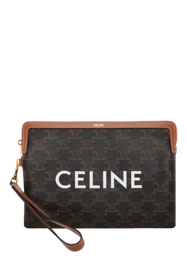 Celine woman brown women's clutch made of genuine leather buy with prices and photos 179165 - photo 1