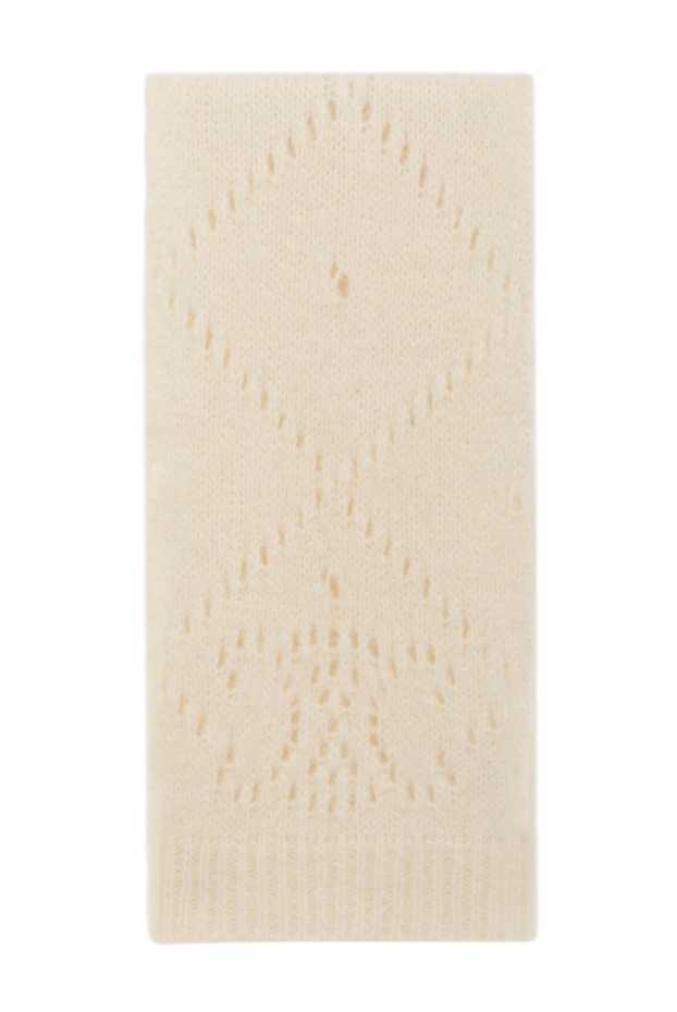 Celine женские шарф женский белый из альпаки и полиамида купить с ценами и фото 179182 - фото 1