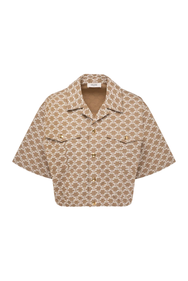 Celine woman women's beige blouse made of polyester and cotton buy with prices and photos 179187 - photo 1