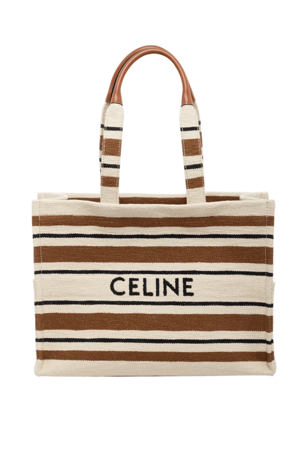 Celine woman women's beige textile bag 179190 - photo 1