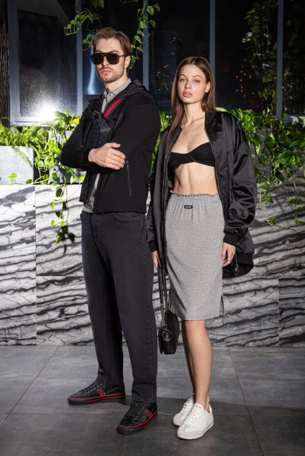 Celine женские белые кроссовки из натуральной кожи с логотипом 179192 - фото 2