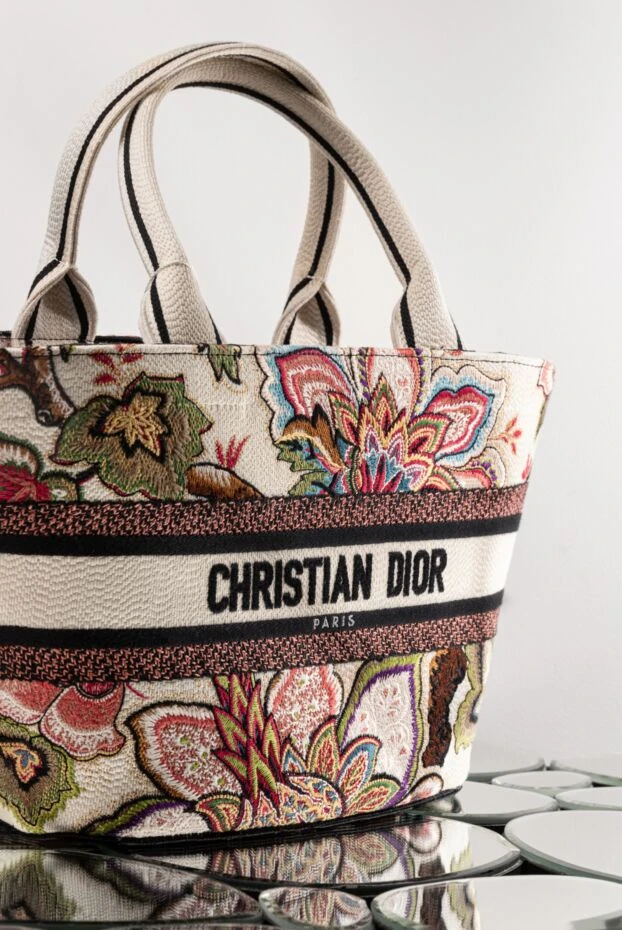 Dior white women's bag made of testil 179194 - photo 3