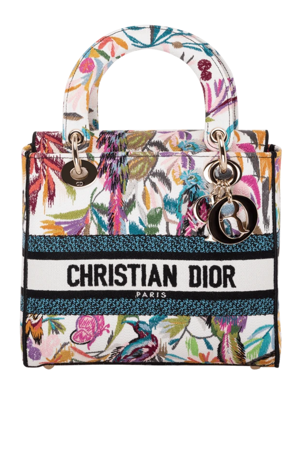 Dior woman women's blue textile bag buy with prices and photos 179200 - photo 1