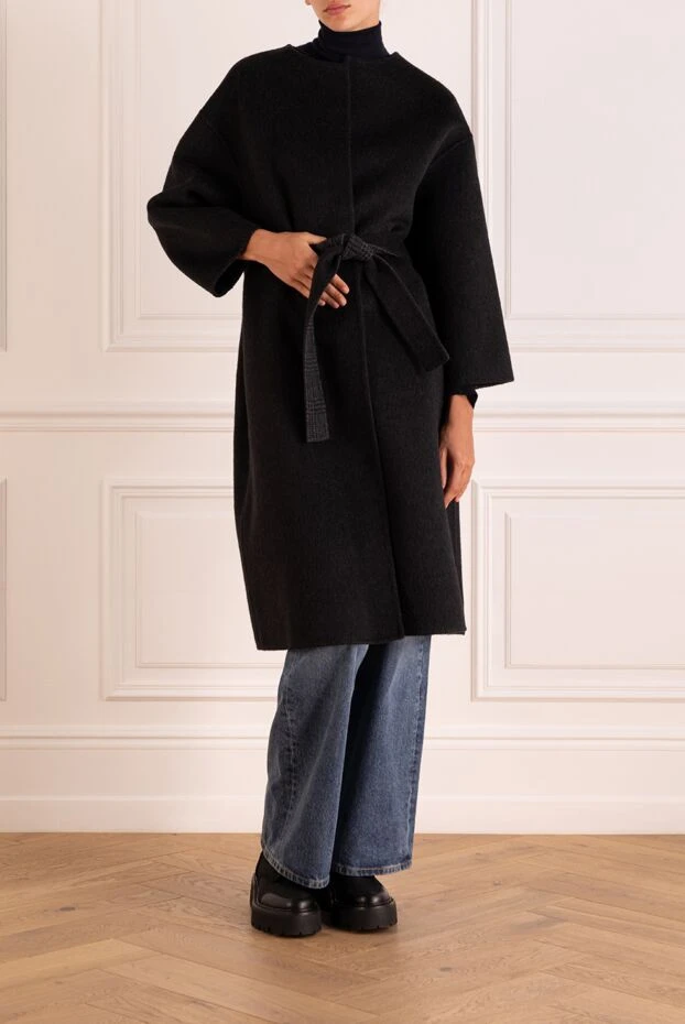 Dior жіночі пальто жіноче чорне купити фото з цінами 179203 - фото 2