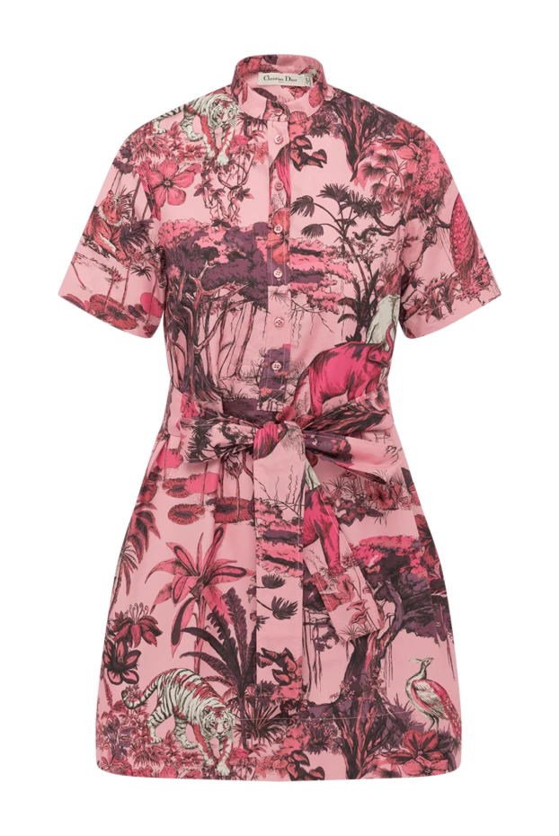 Dior woman women's pink dress made of silk and cotton buy with prices and photos 179204 - photo 1