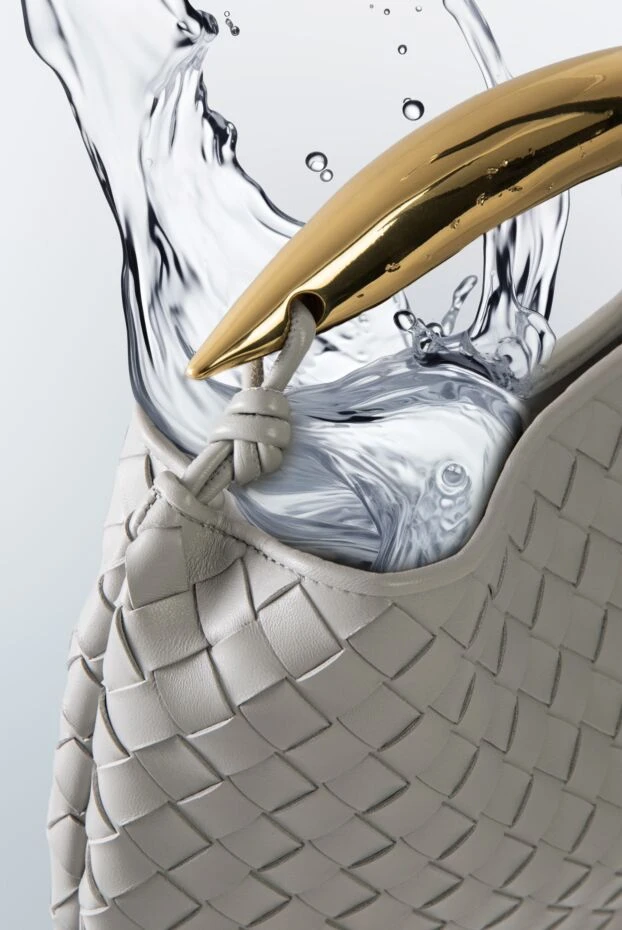 Bottega Veneta women's bag gray lambskin leather 179225 - photo 2