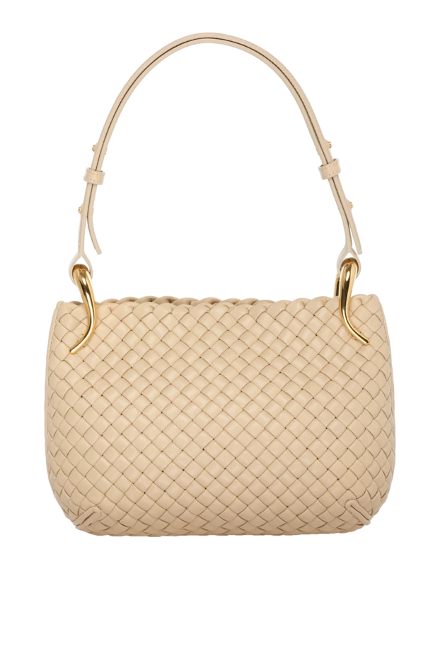 Bottega Veneta женские сумка женская бежевая из натуральной кожи купить с ценами и фото 179227 - фото 1
