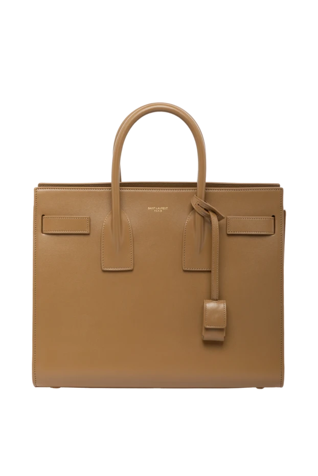 Saint Laurent женские сумка женская коричневая из натуральной кожи купить с ценами и фото 179244 - фото 1