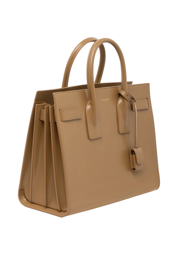 Saint Laurent женские сумка женская коричневая из натуральной кожи купить с ценами и фото 179244 - фото 2