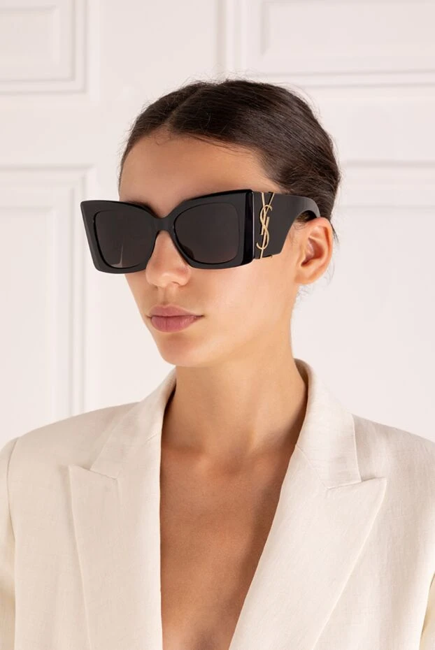 Saint Laurent woman women's sunglasses, black, plastic buy with prices and photos 179257 - photo 2