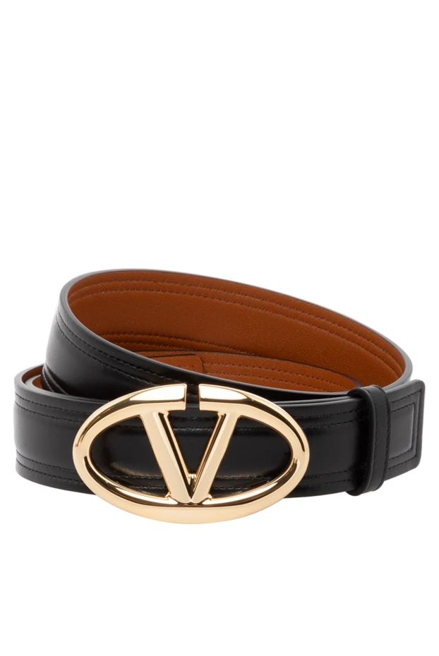 Valentino black women's belt made of genuine leather 179270 - photo 1