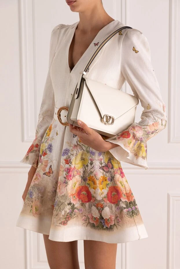 Valentino женские сумка женская белая из натуральной кожи купить с ценами и фото 179272 - фото 2