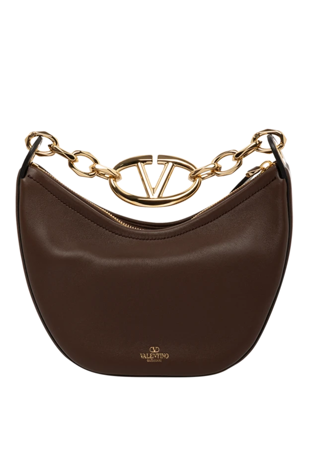Valentino женские сумка женская коричневая из натуральной кожи купить с ценами и фото 179274 - фото 1