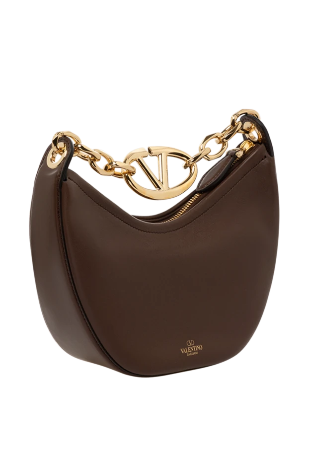 Valentino women's brown bag made of genuine leather 179274 - photo 3