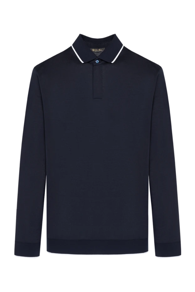 Loro Piana man long sleeve men's blue wool polo buy with prices and photos 179279 - photo 1