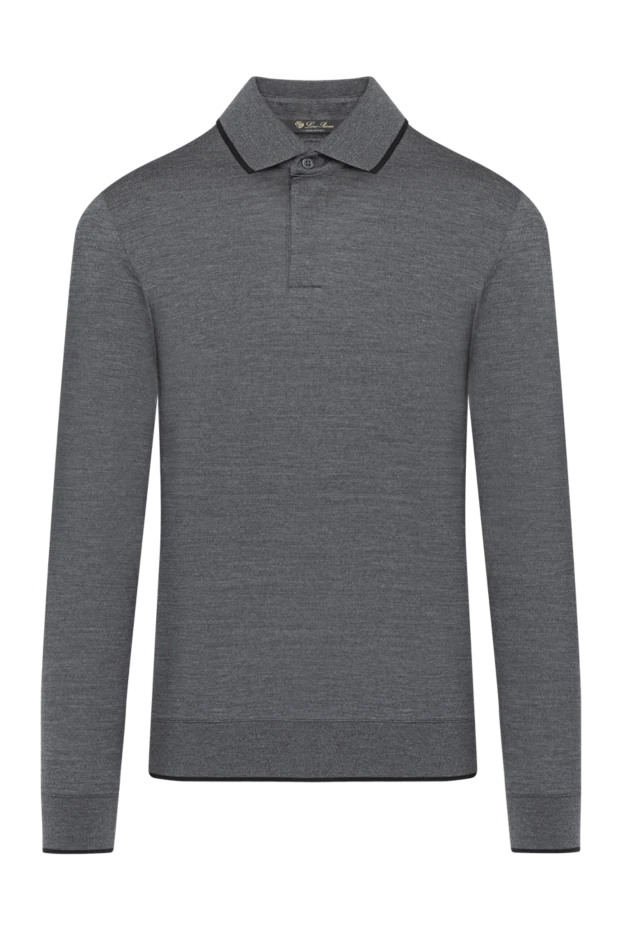 Loro Piana man long sleeve men's gray wool polo buy with prices and photos 179280 - photo 1