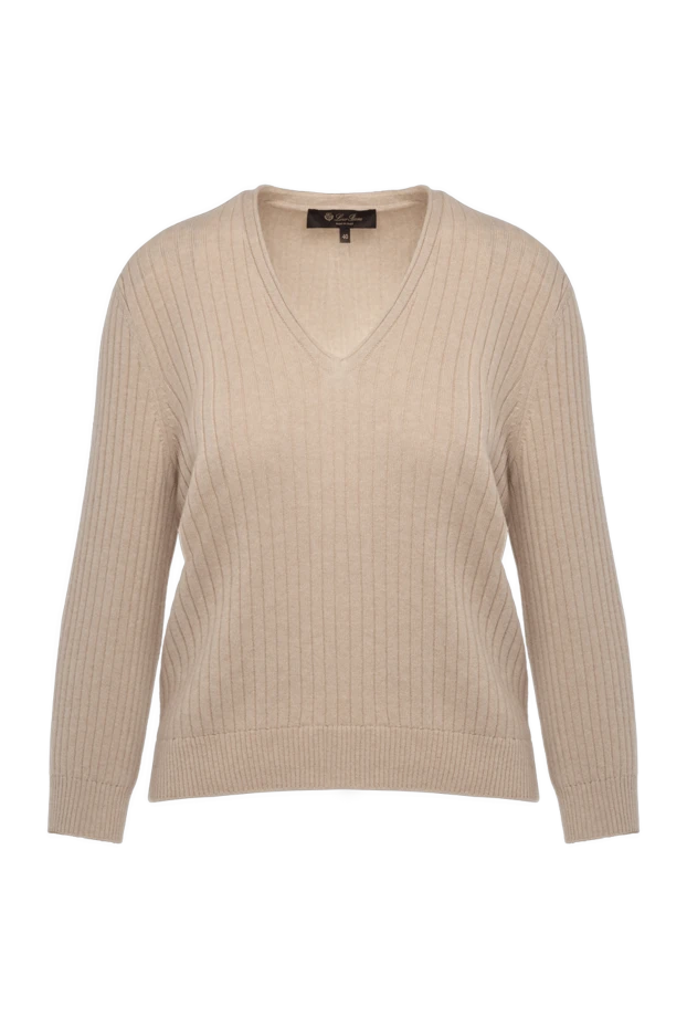 Loro Piana woman women's beige cashmere jumper buy with prices and photos 179298 - photo 1