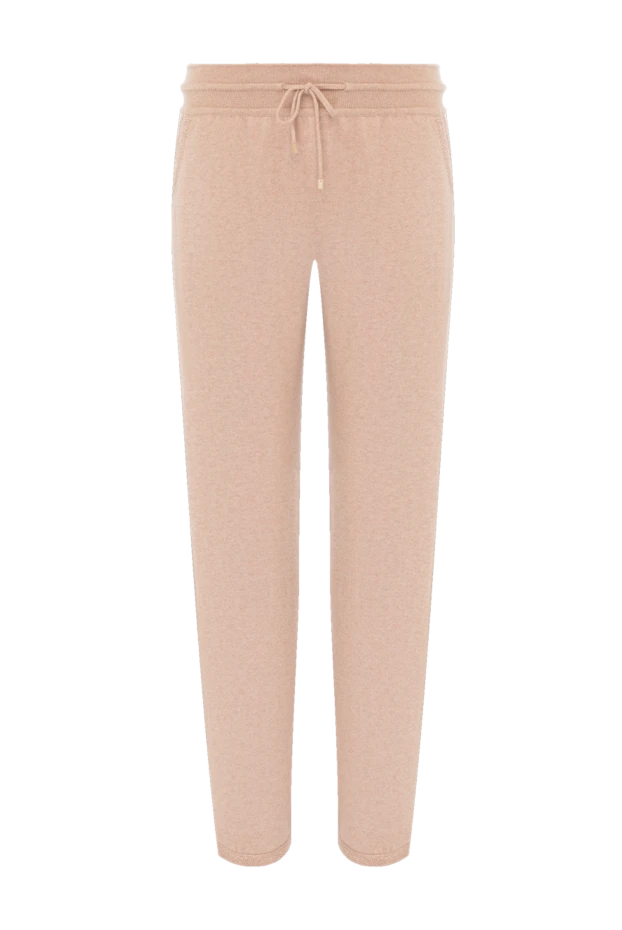 Loro Piana woman women's pink knitted cashmere trousers buy with prices and photos 179300 - photo 1