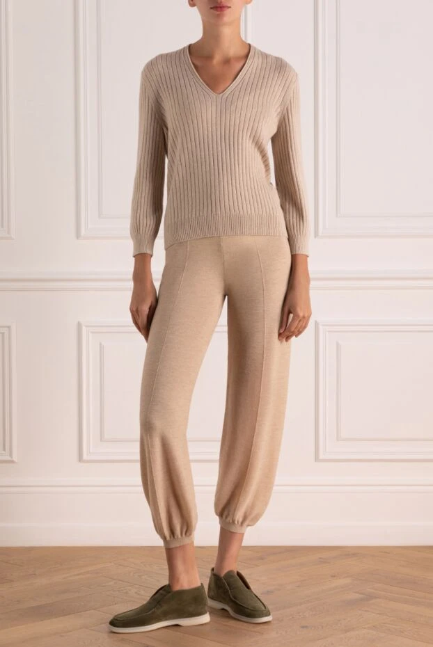 Loro Piana woman knitted trousers buy with prices and photos 179303 - photo 2