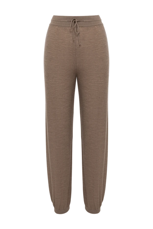 Loro Piana женские брюки трикотажные женские коричневые из кашемира купить с ценами и фото 179304 - фото 1