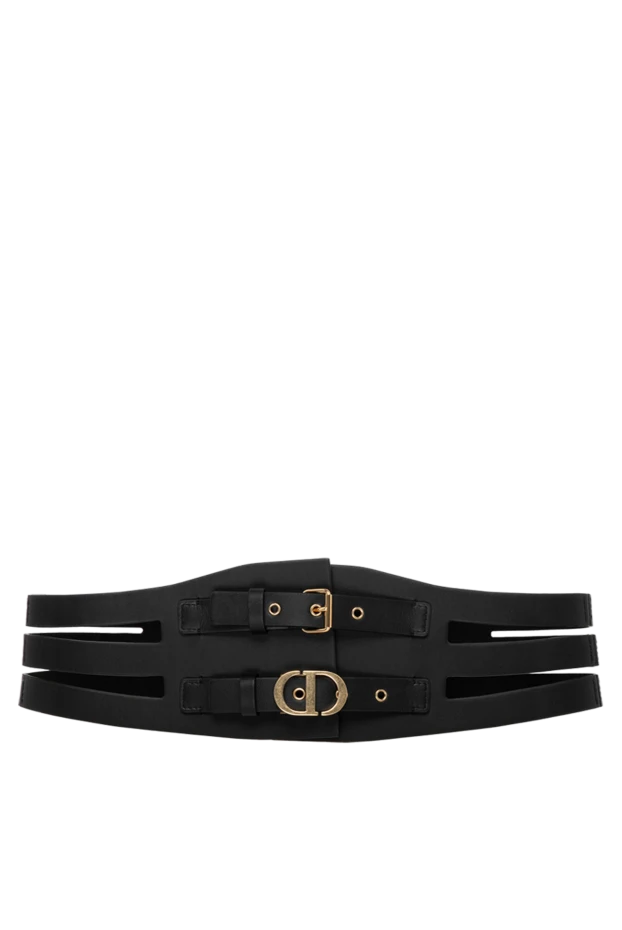 Dior woman women's black belt made of genuine leather buy with prices and photos 179318 - photo 1