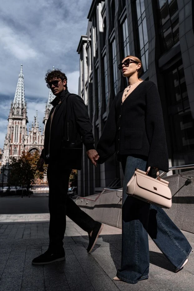 Dior окуляри жіночі чорні квадратні з фірмовим логотипом на дужках 179330 - фото 3