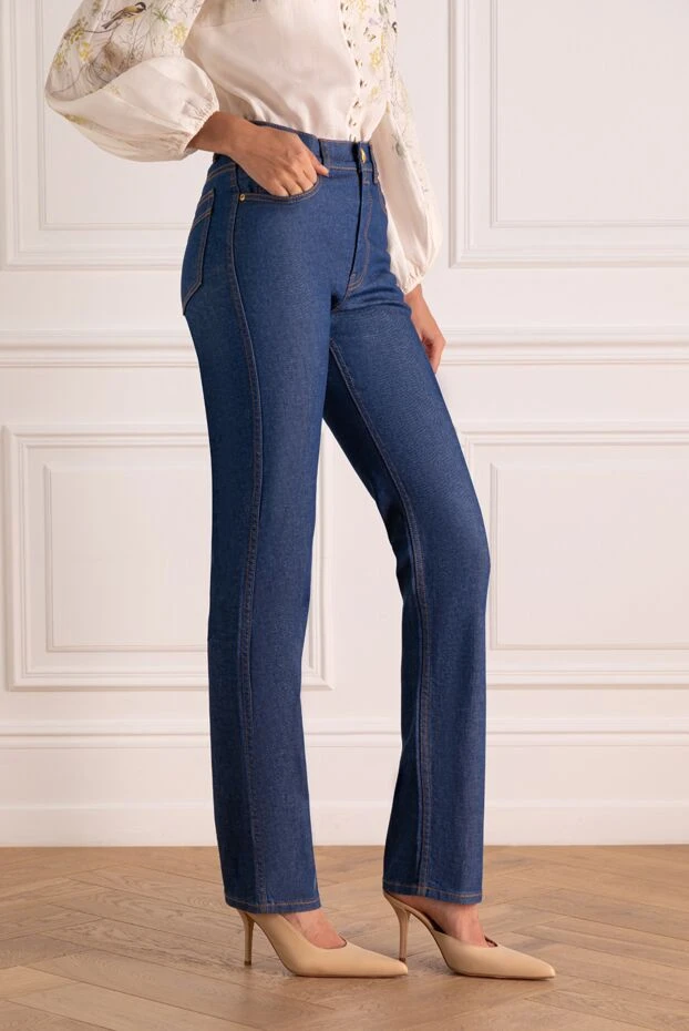 Zimmermann women's blue jeans made of cotton and elastane. 179346 - photo 3