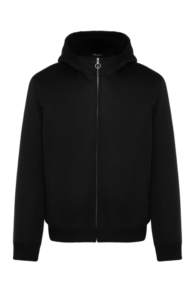 Seraphin мужские куртка на меху мужская черная из кашемира купить с ценами и фото 179376 - фото 1