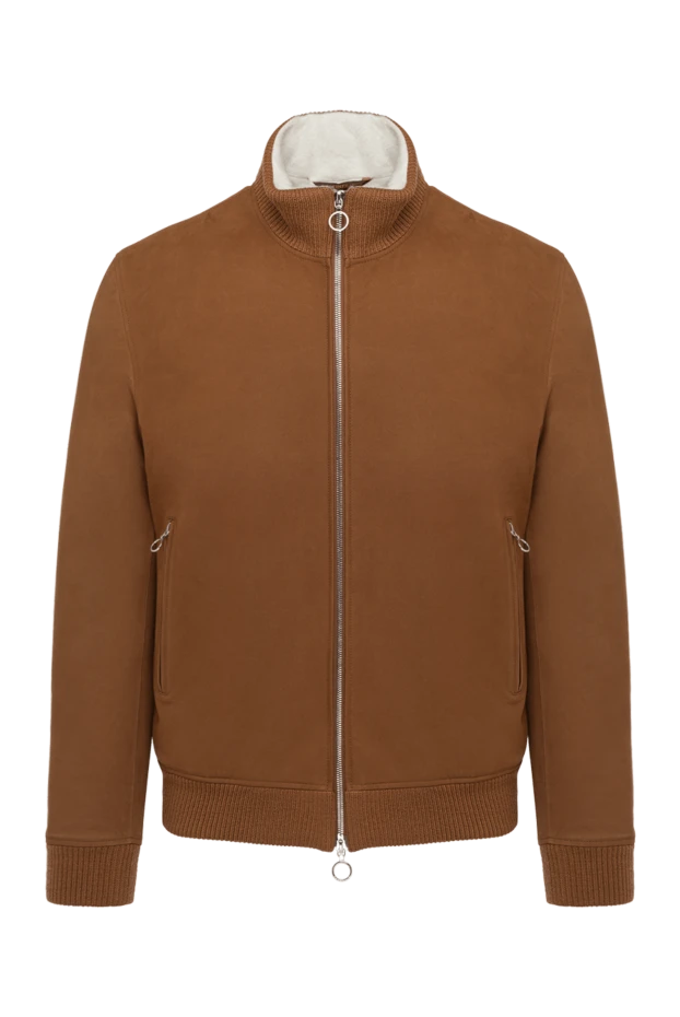 Seraphin мужские куртка на меху мужская коричневая из нубука купить с ценами и фото 179398 - фото 1