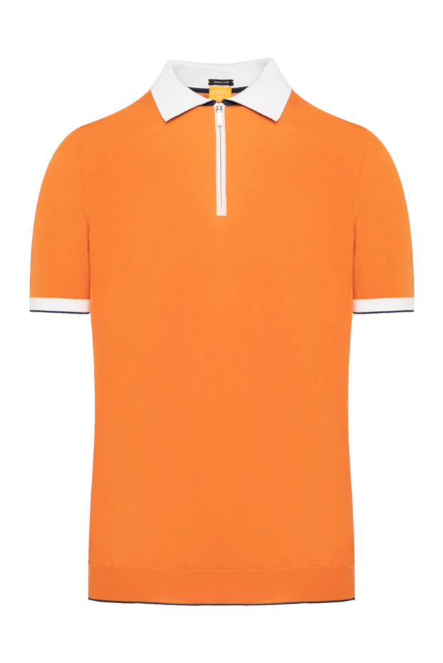 Svevo polo shirt orange with contrast trim and fastening 195722 - photo 1