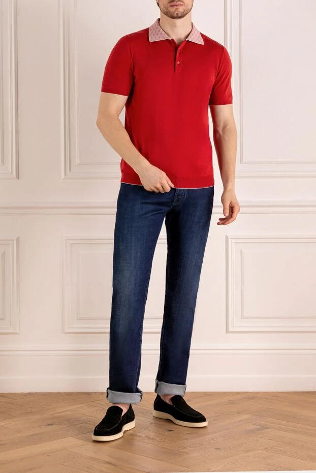 Svevo man men's red cotton polo buy with prices and photos 179475 - photo 2