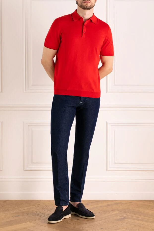 Svevo man men's red cotton polo buy with prices and photos 179479 - photo 2