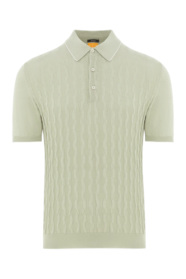 Svevo men's olive polo shirt with textured weave 179484 - photo 1