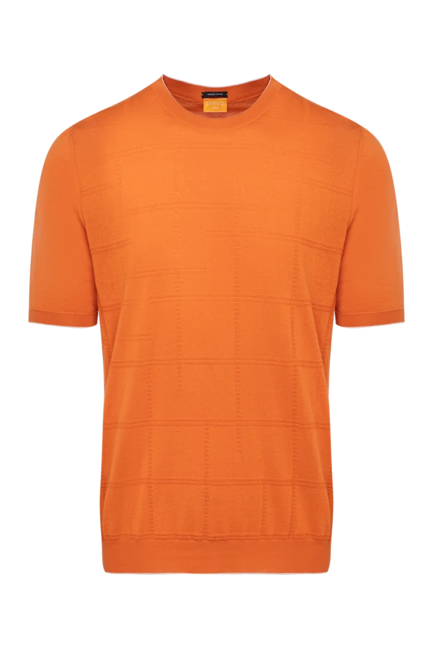Svevo мужские джемпер с коротким рукавом мужской оранжевый из хлопка купить с ценами и фото 179490 - фото 1