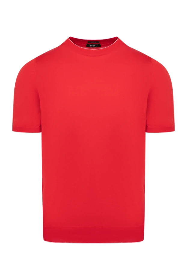 Svevo man short sleeve jumper for men, red, cotton buy with prices and photos 179492 - photo 1
