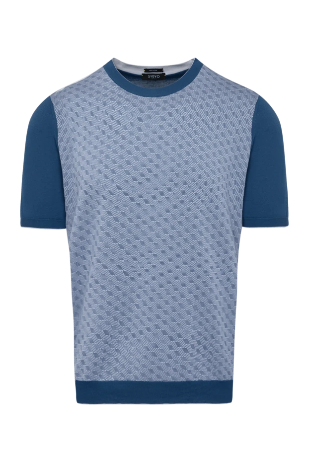 Svevo man men's blue short sleeve jumper made of cotton buy with prices and photos 179493 - photo 1