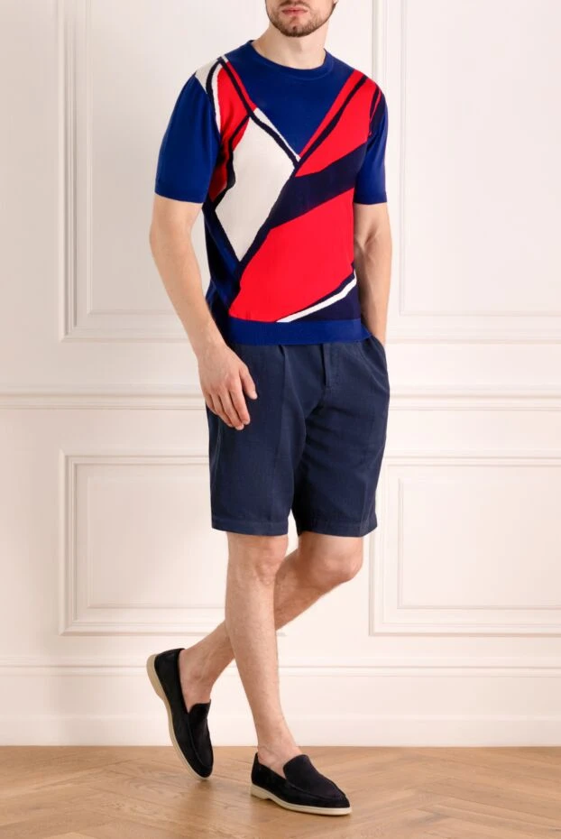 Svevo man short sleeve jumper for men, blue, cotton buy with prices and photos 179500 - photo 2