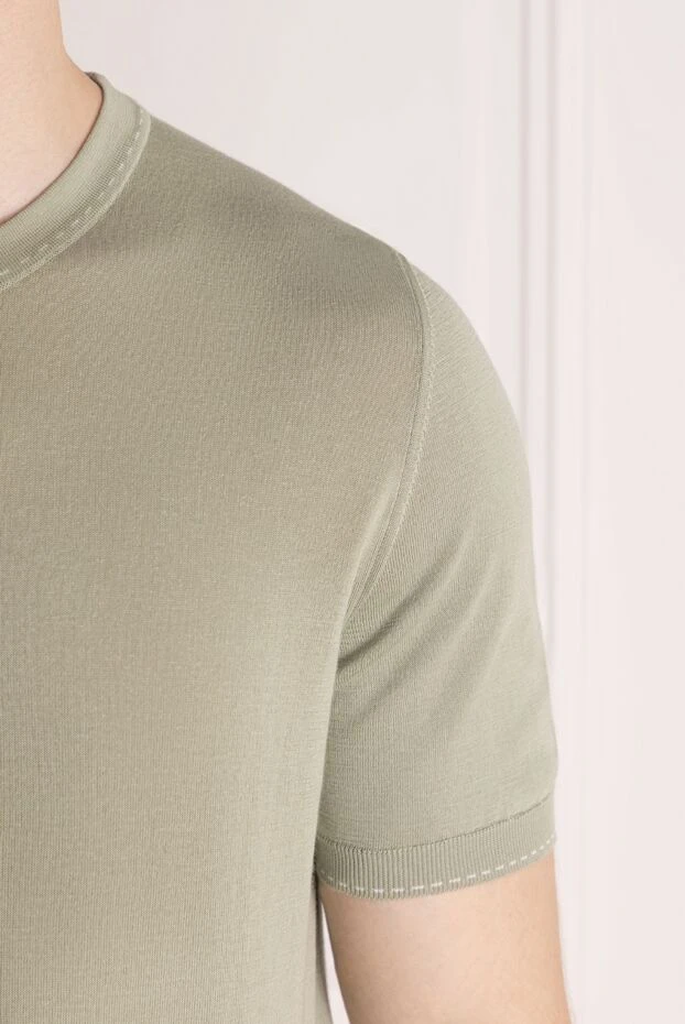 Svevo man short sleeve jumper for men, green, cotton buy with prices and photos 179509 - photo 2