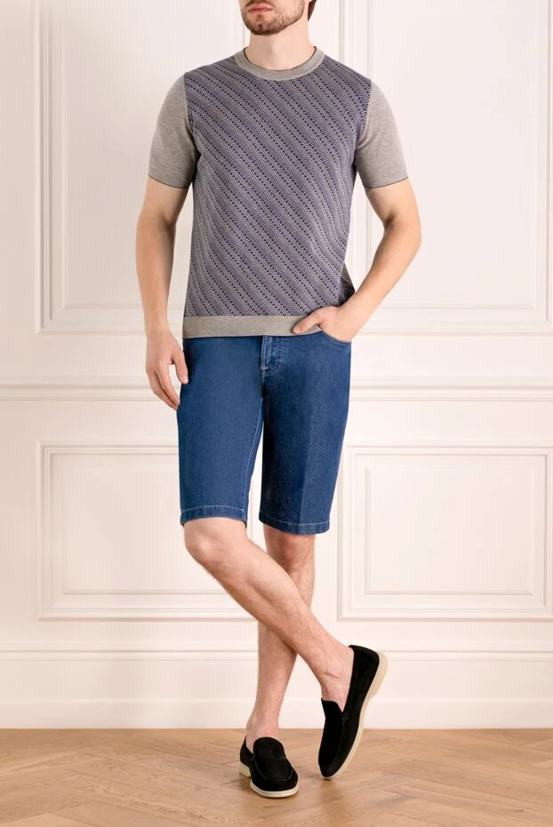 Svevo man men's short sleeve jumper, gray, cotton buy with prices and photos 179513 - photo 2