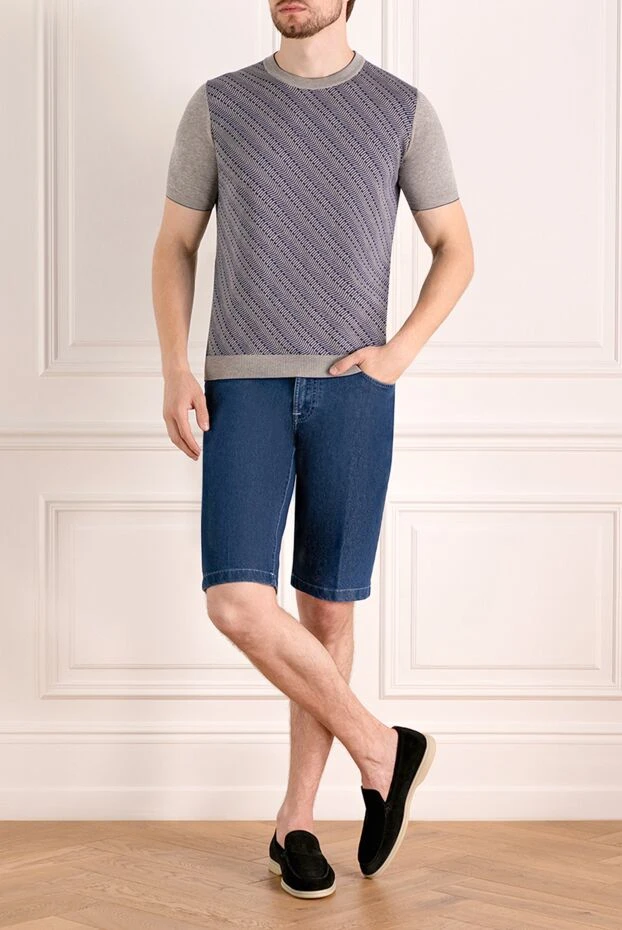 Svevo man men's short sleeve jumper, gray, cotton buy with prices and photos 179513 - photo 2