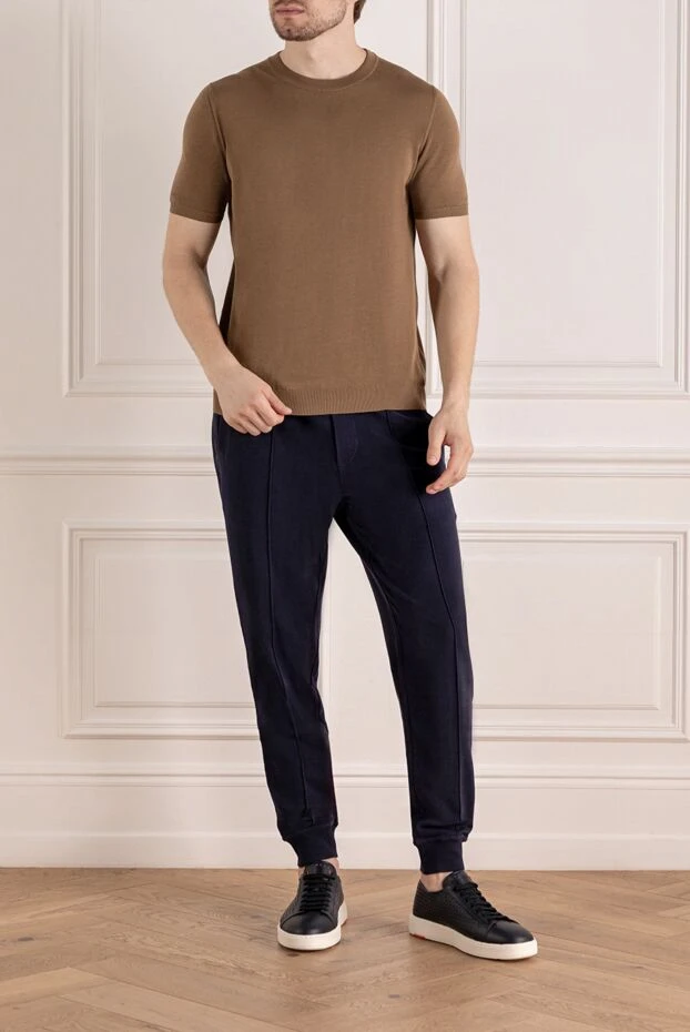 Svevo men's brown cotton short-sleeved jumper 196949 - photo 2