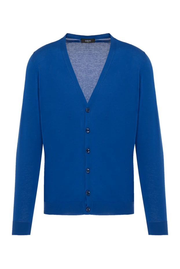 Svevo cardigan for men blue made of cotton 195723 - photo 1
