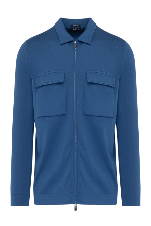Svevo мужские пиджак мужской синий из хлопка купить с ценами и фото 179529 - фото 1