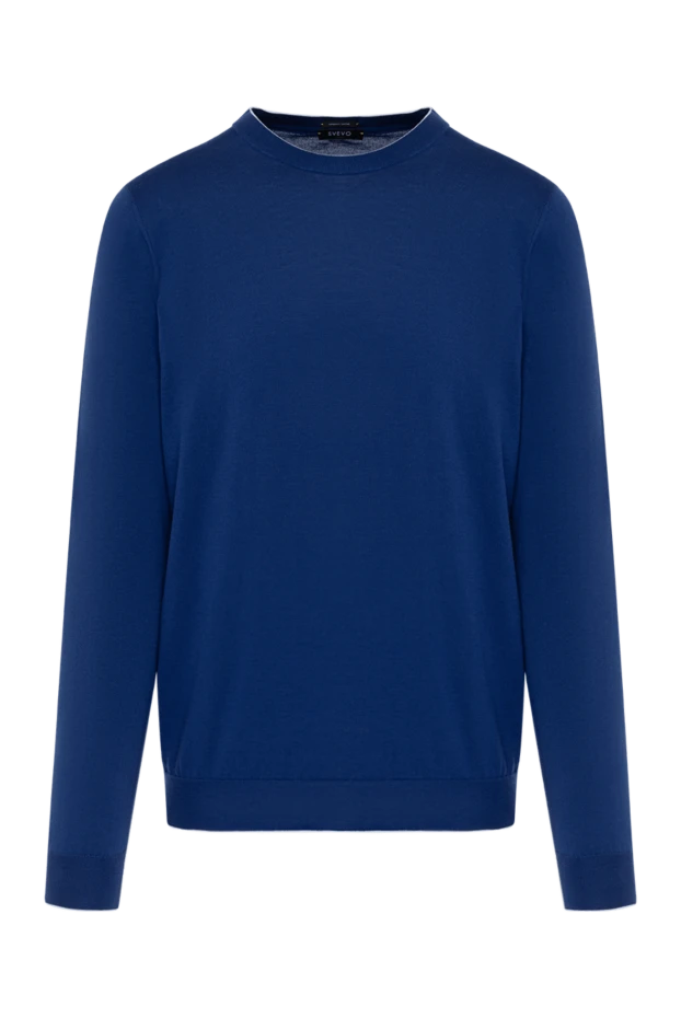 Svevo a soft-fit cotton jumper in a rich blue tone 195705 - photo 1