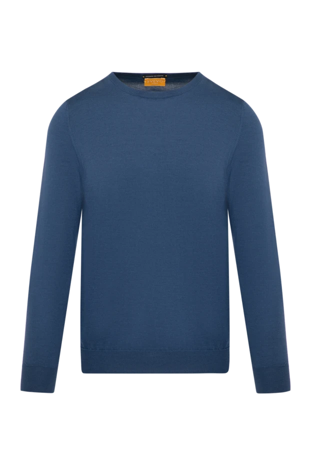 Svevo man long sleeve jumper for men, blue, cashmere and silk buy with prices and photos 179537 - photo 1