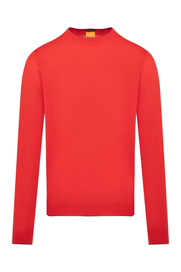 Svevo long sleeve men's red cashmere and silk jumper 195715 - photo 1